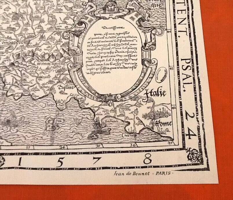 Poster / Map New description of Gaul Jean de Bonnot Paris