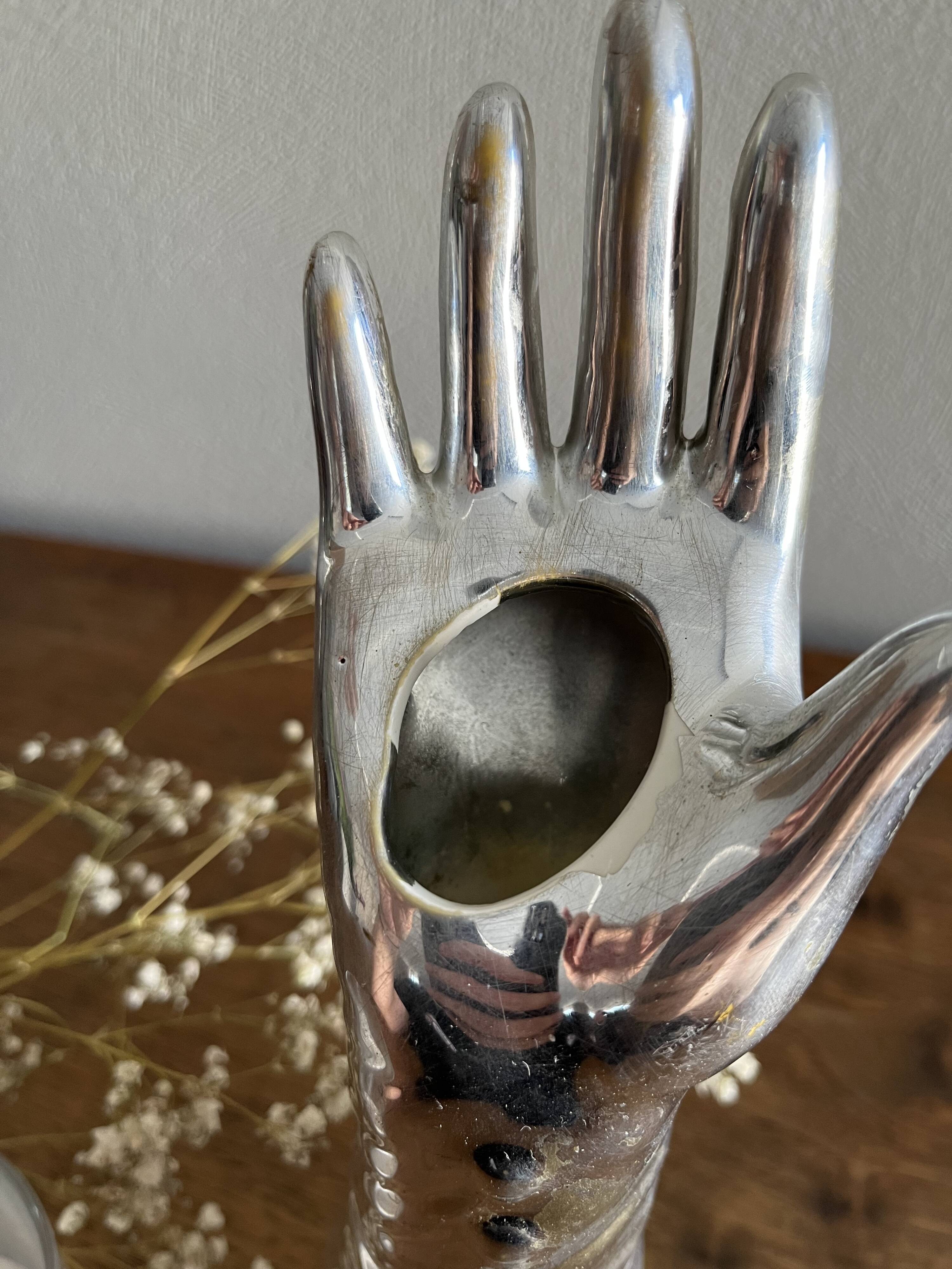 Hand baguier vintage soliflore