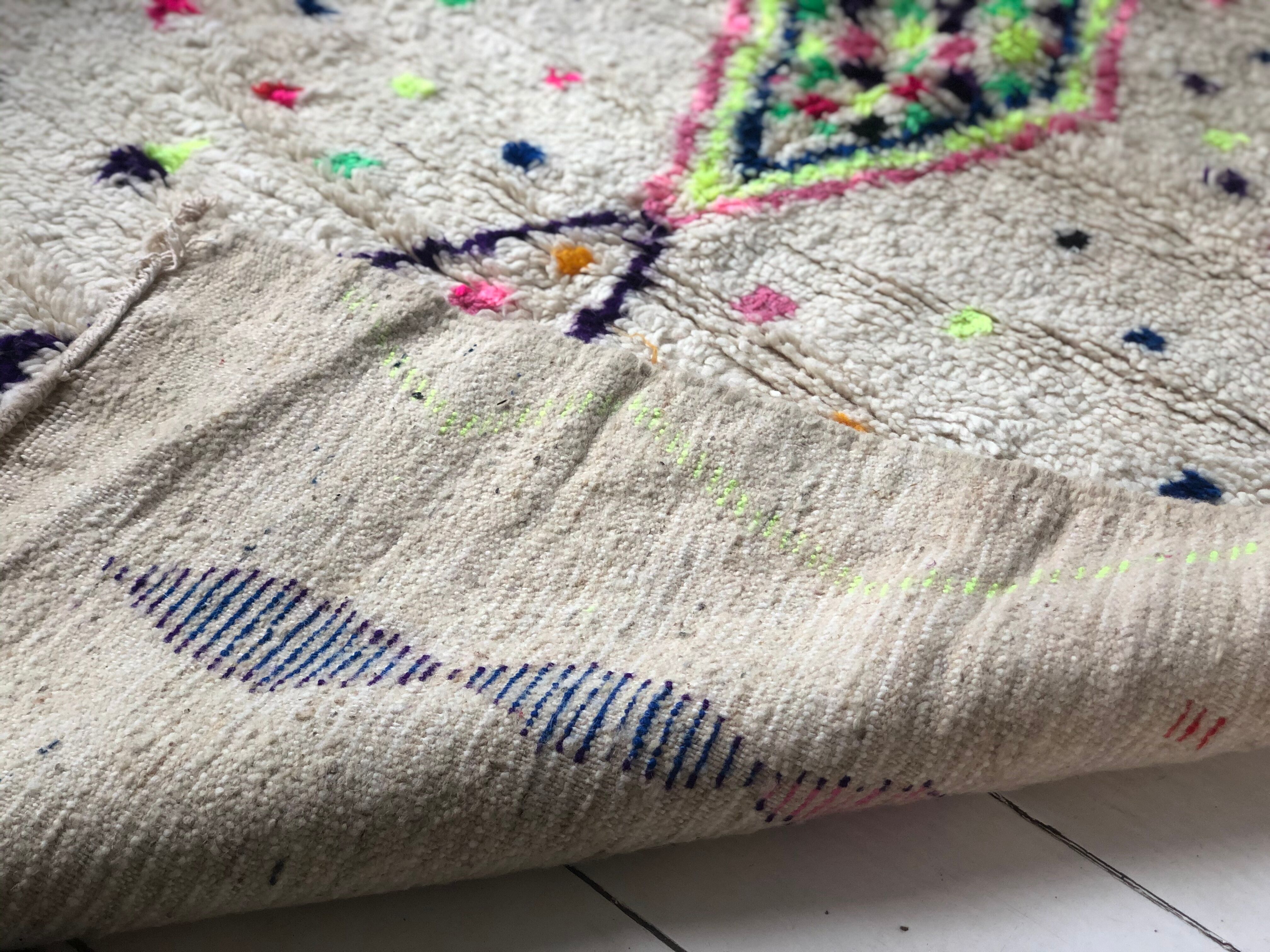 Vintage Berber carpet with full color 250x140cm