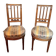 Paire De Chaises De Style Louis XVI En Noyer.