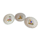 Set of 3 decorative earthenware plates stamped "Gien"