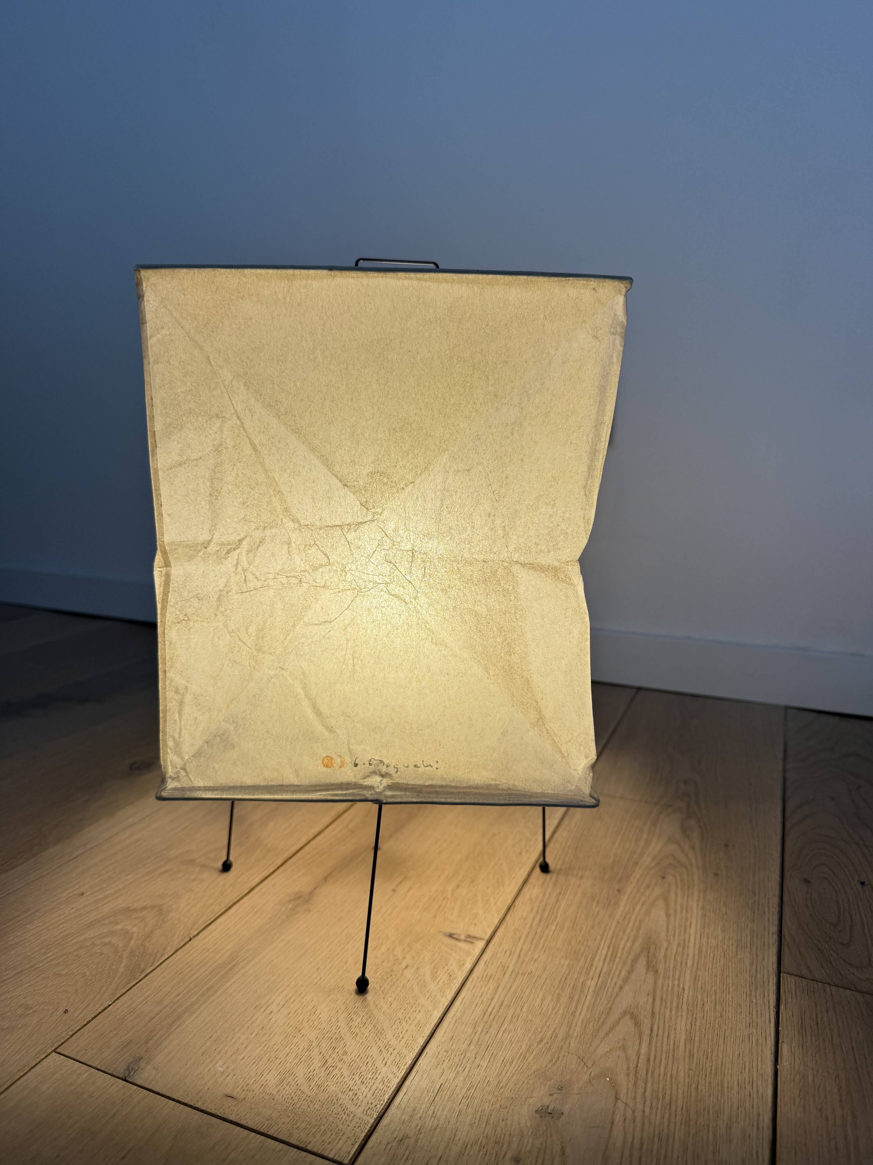 Vintage 80s lamp design ISAMU NOGUCHI no VITRA AKARI Japan