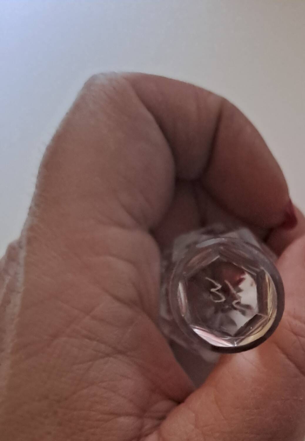 Crystal liqueur service from Saint Louis, Massenet model.