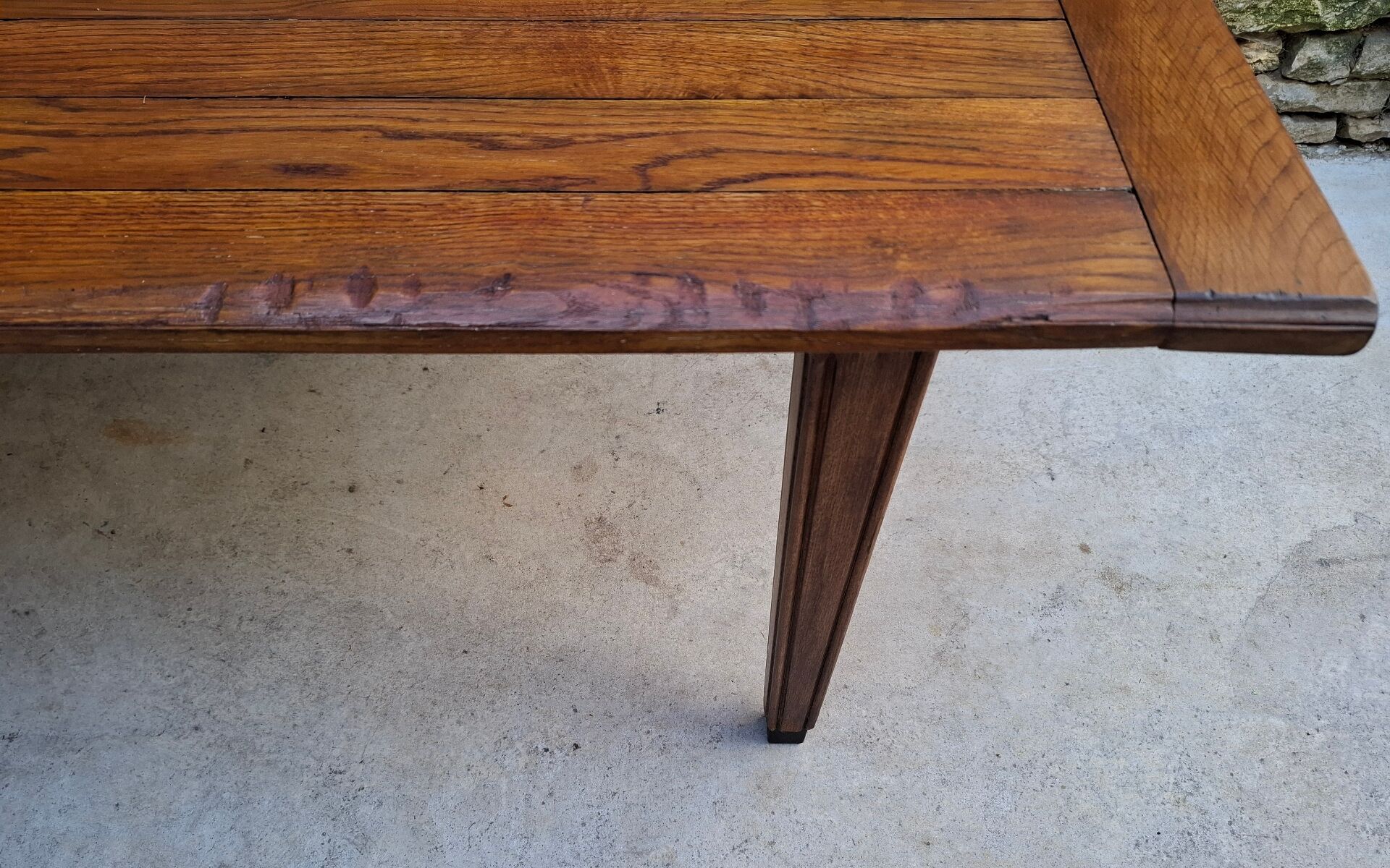 Table de ferme en chêne, 176 x 99 cm