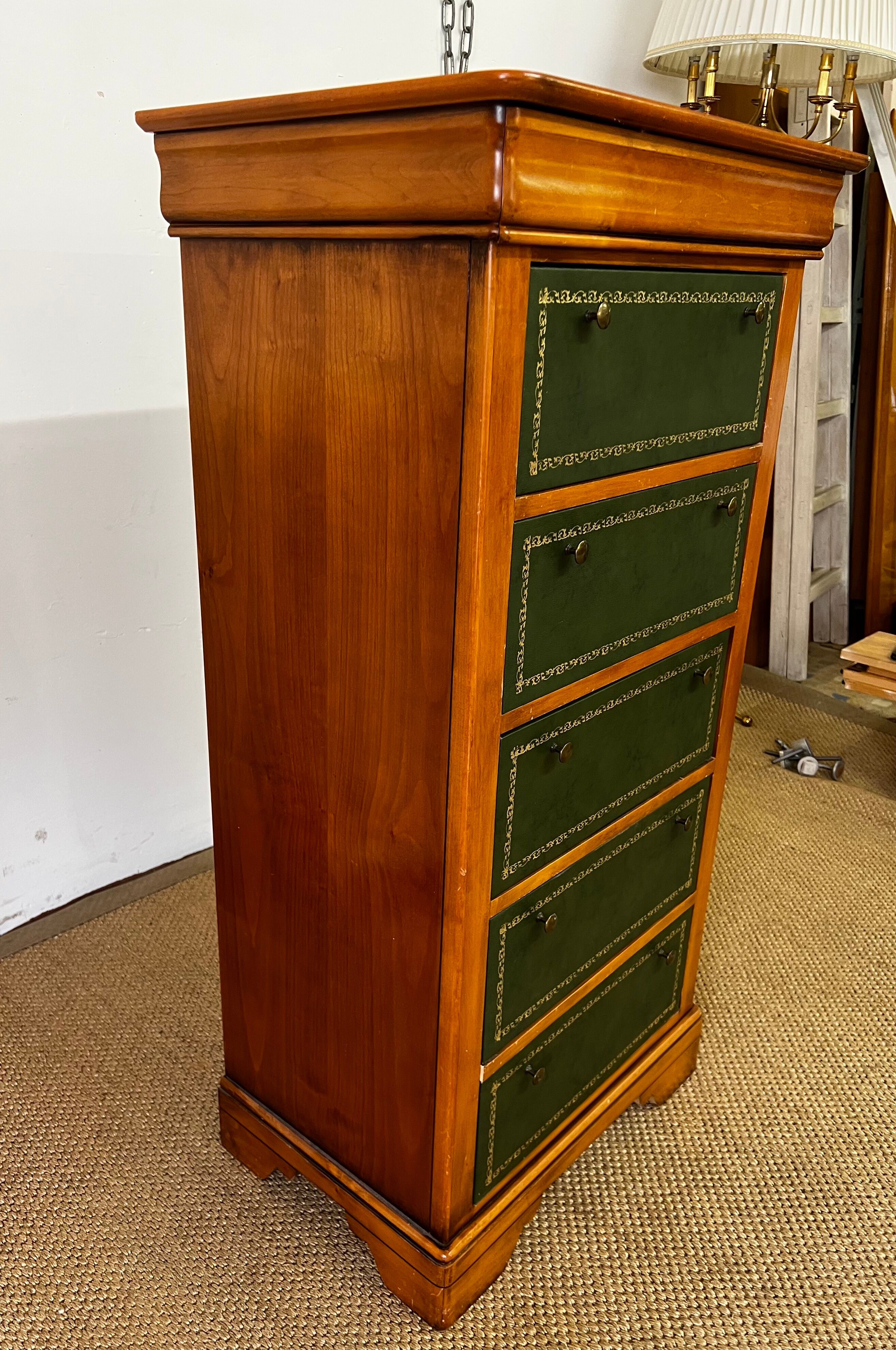 Notary furniture Louis Philippe style cherry wood
