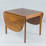 Danish teak table with extensions, vintage scandinavian 1960s