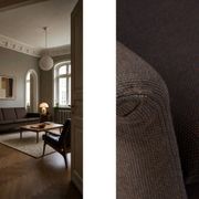 Mid-Century Danish Brown 3-Seater Sofa by Folke Ohlsson for Fritz Hansen