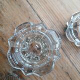 Set of 2 Reims glass candle holders