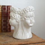 Anthropomorphic 4-face pot cover