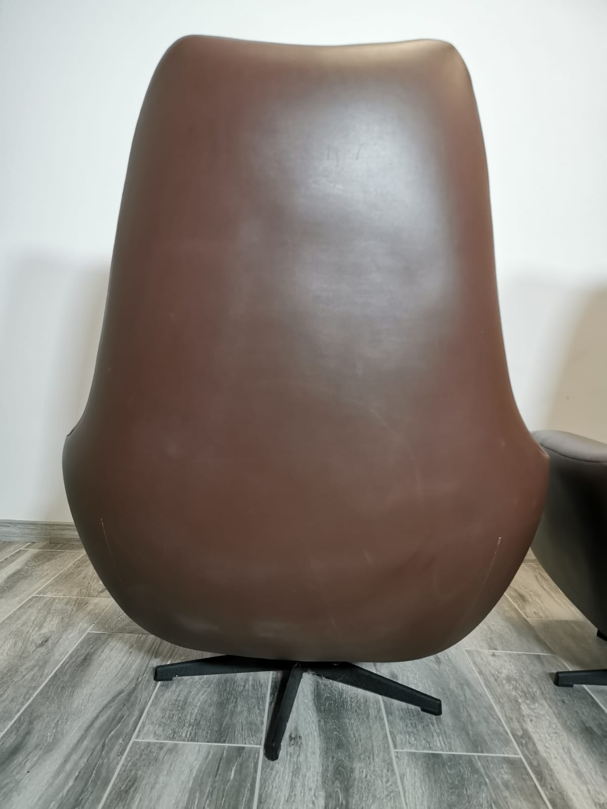 Mid century swivel armchairs