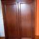 Louis Philippe style solid cherry wood wardrobe