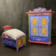 Tyrolean miniature wardrobe and bed set