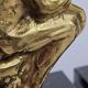 Pair of book-holders "thinker" in bronze and marble signed Chantilly