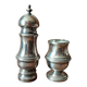 Ensemble salière et poivrière métal vintage