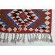 1970s Vintage Turkish Oushak Handmade Wool Cotton Purple Runner Rug 90x364
