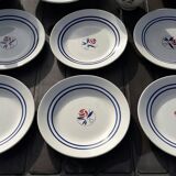 Dinnerware set for 6 people 15 pieces Sarreguemines model Marianne