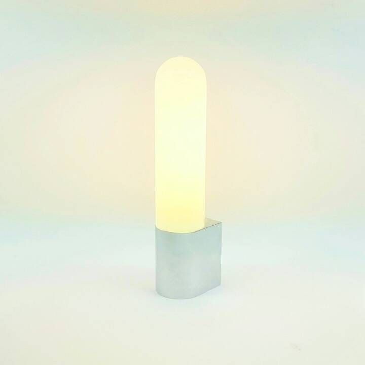 Pair of Opaline Glass & Chrome Wall Lamps from Limburg, Germany, 1970s/80s