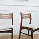2 minimalist vintage Scandinavian chairs