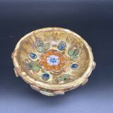 Cup, empty pocket, La Roue factory, Roland Zobel taste, enameled ceramic, Vallauris, decor
