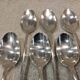 6 silver-plated metal soda spoons by Christofle silversmiths, Fidelio pattern