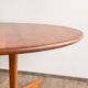Grande table à manger scandinave vintage en teck massif, Danemark, 1970