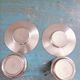 2 vintage Italian stainless steel cups Casalinghi Sto