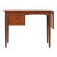 Teak drop-leaf desk