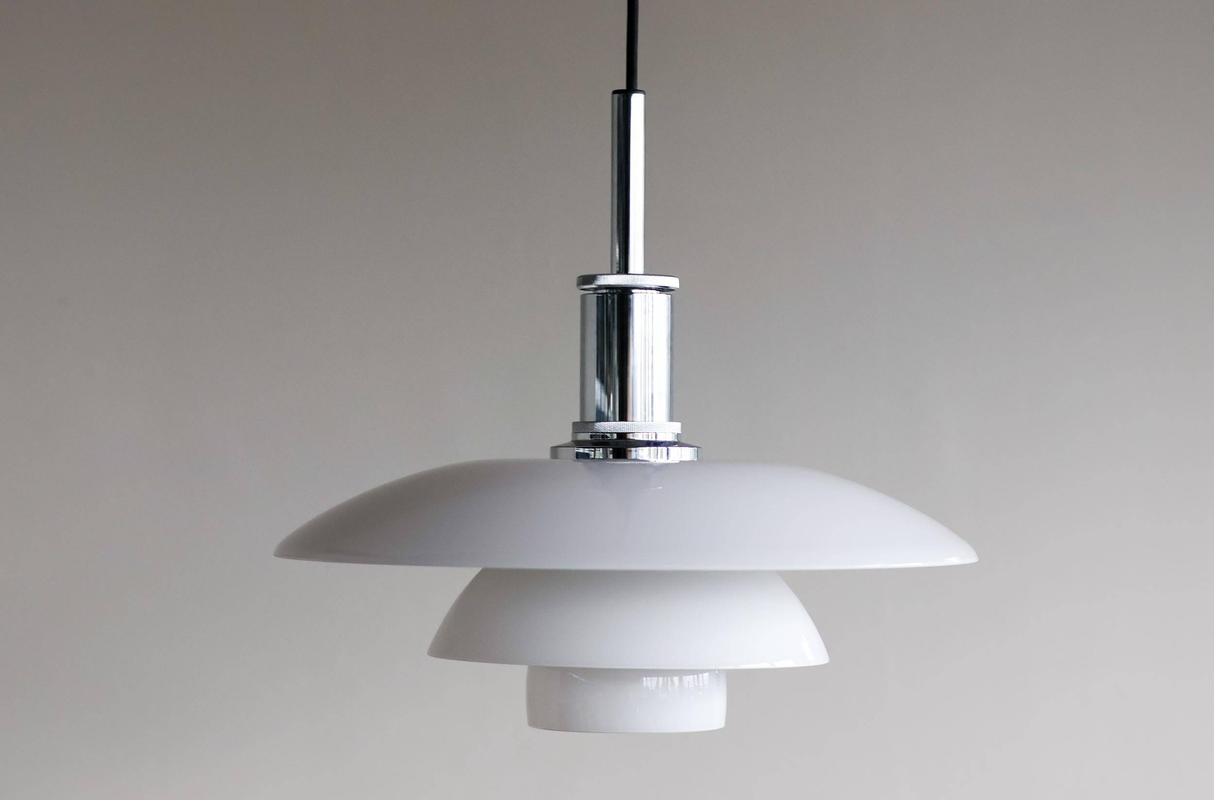Poul Henningsen PH 4½-4 Glass Suspension Light by Louis Poulsen