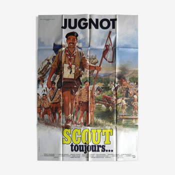 Original cinema poster "Scout always" Gérard Jugnot