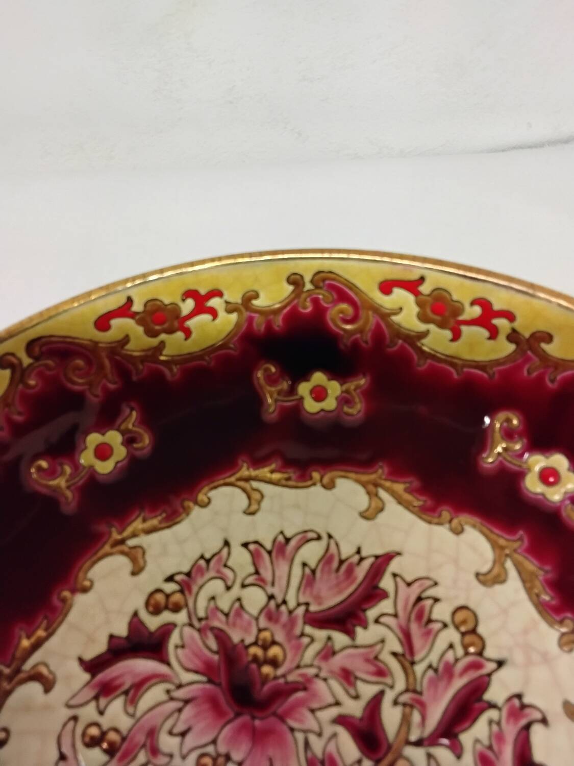 Longwy Enamels Plate