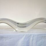 Baccarat crystal elongated bowl 1950