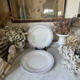 Pair of round dishes Boch La Louvière circa 1900