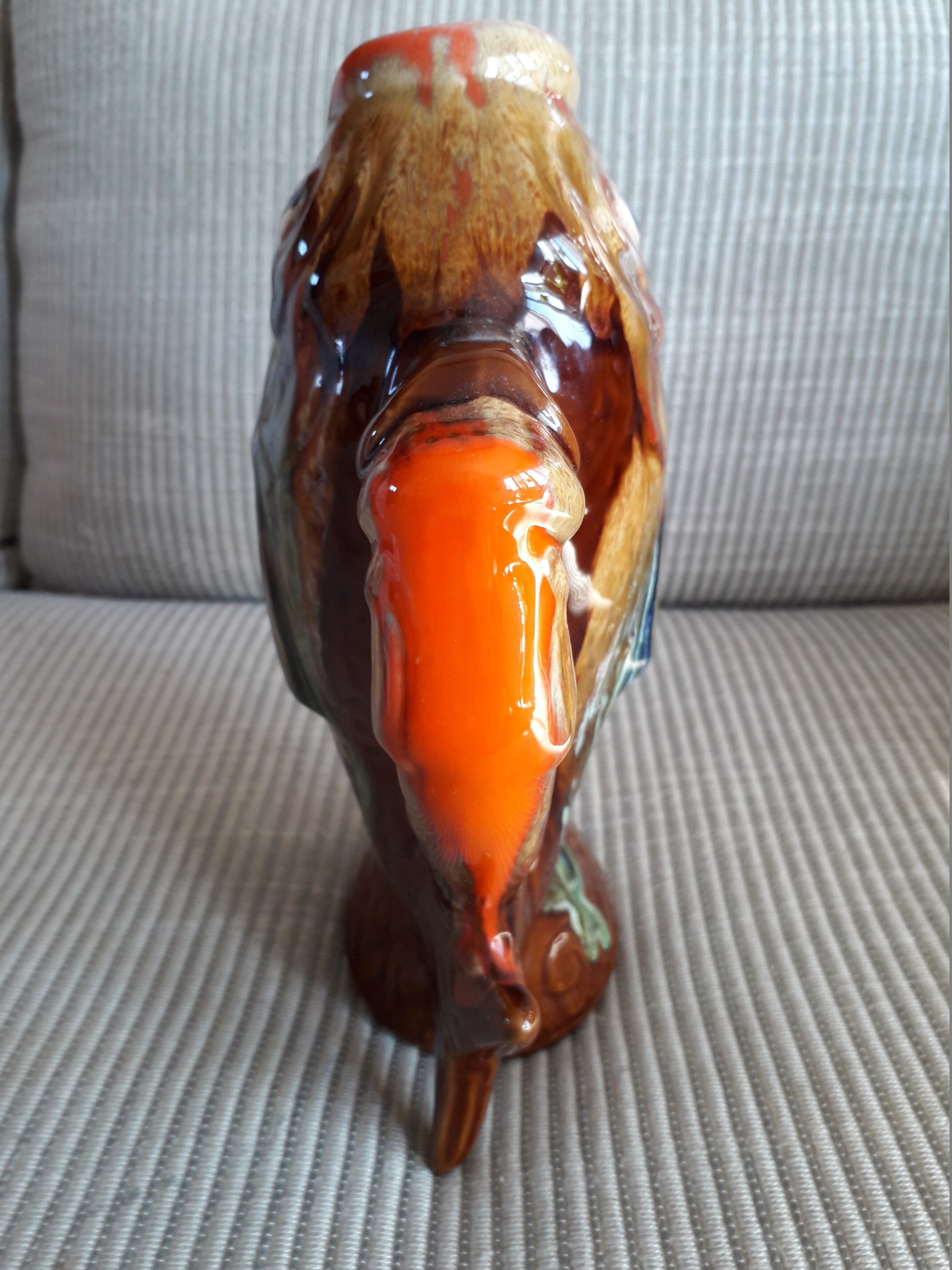 Vase vintage vallauris en forme de poisson