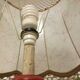 Lampshade in pigskin mounted on foot Spanish style.