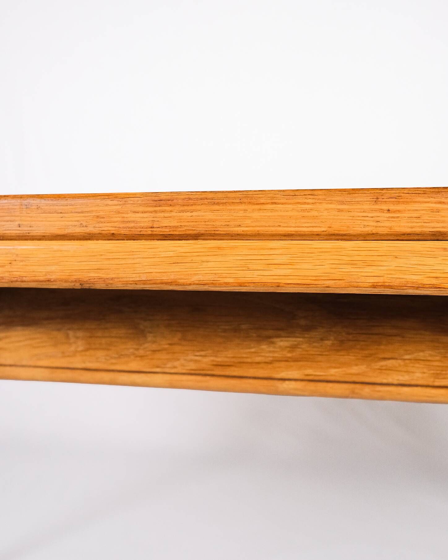 Extendable oak table in the style of Guillerme and Chambron, France 1960s