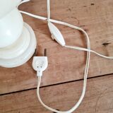 Old alabaster lamp cream color