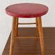 Vintage wooden stool from the 50s