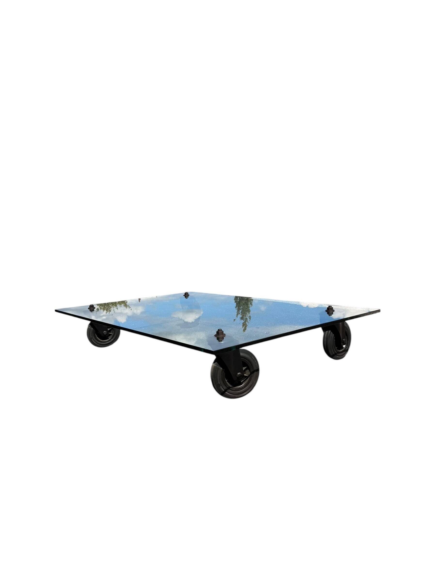 Coffee Table with Wheels Gae Aulenti FontanaArte Format XXL 150x100