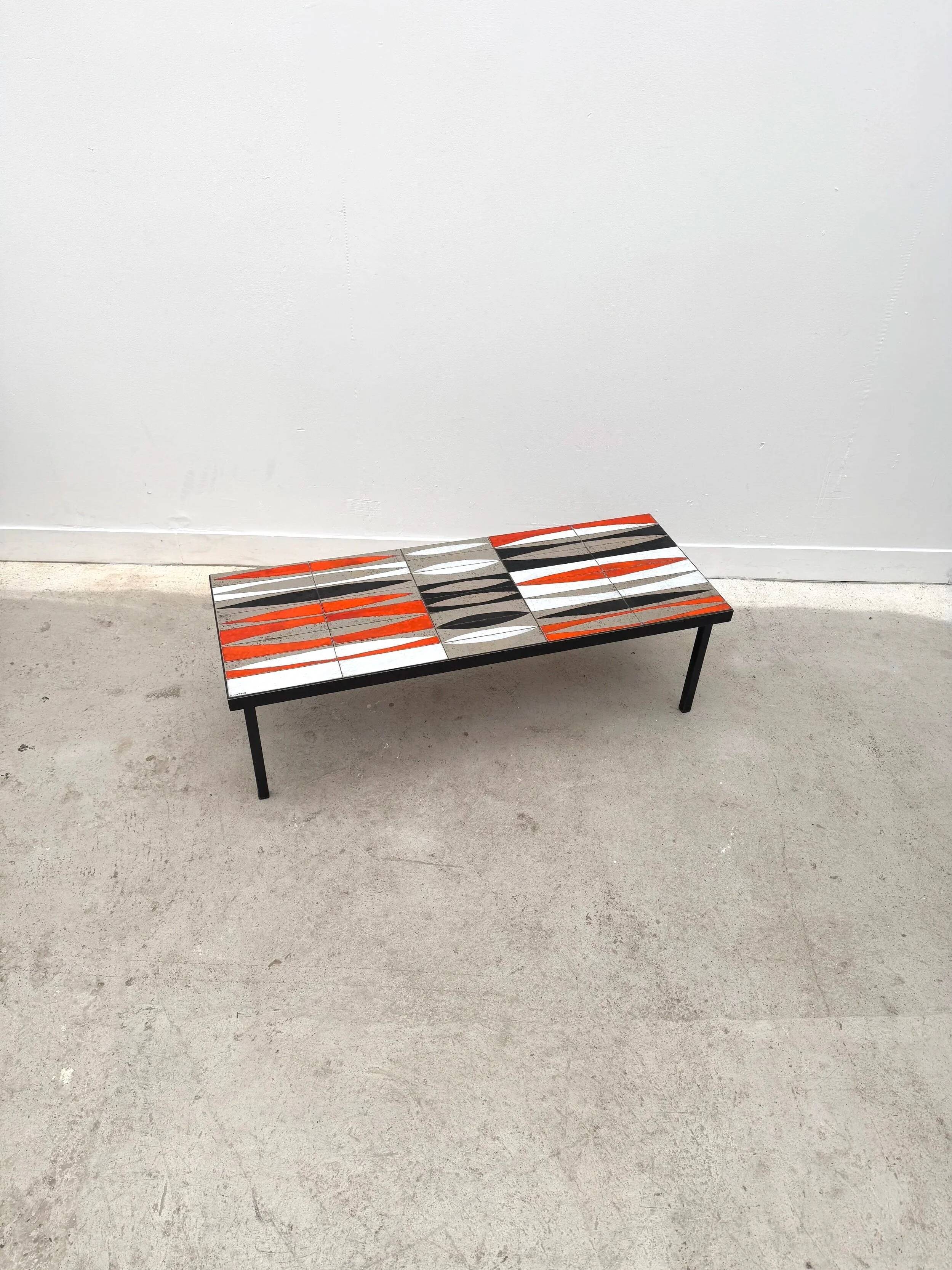Table basse « Navette » de Roger Capron en céramique, 1950