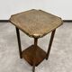 Table d'appoint Jugendstil avec plateau en laiton martelé