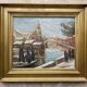 Tableau: Oil on panel - landscape of Venice