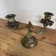 Set of 2 bronze candlesticks