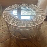 Coffee table with mirror