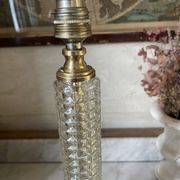 Brass, glass and crystal lamp v