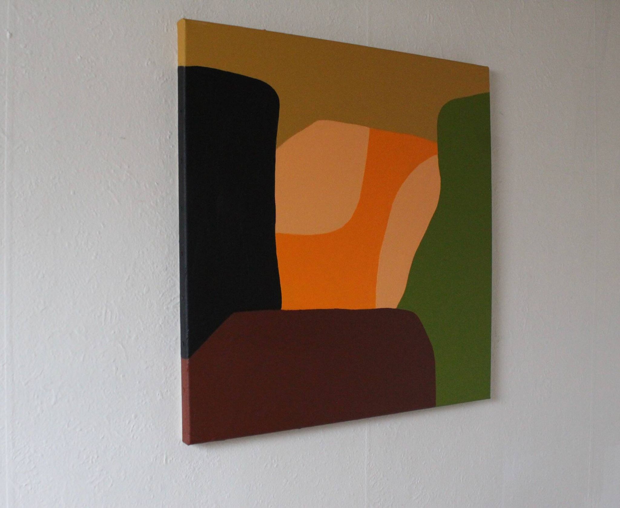 Art abstrait moderne signé 80x80cm