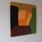 Art abstrait moderne signé 80x80cm