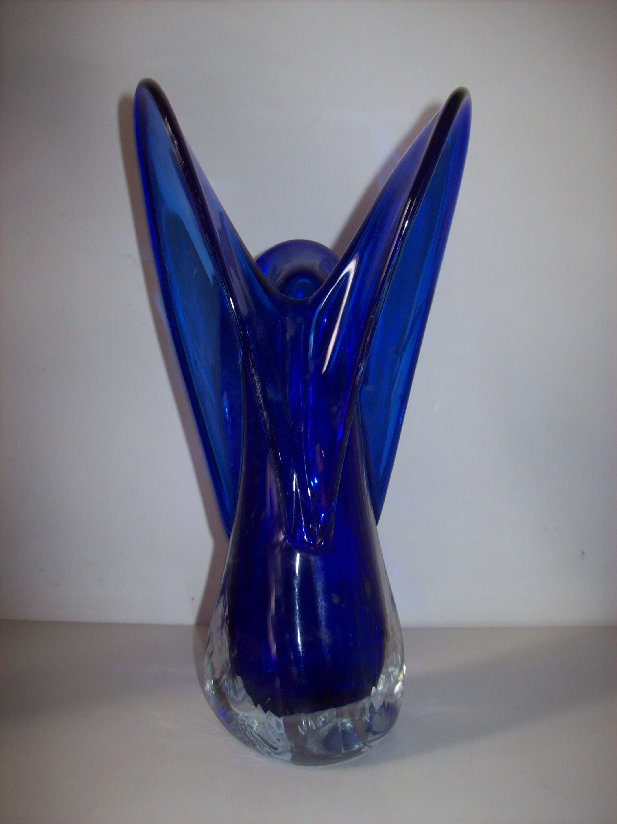 Blown glass vase