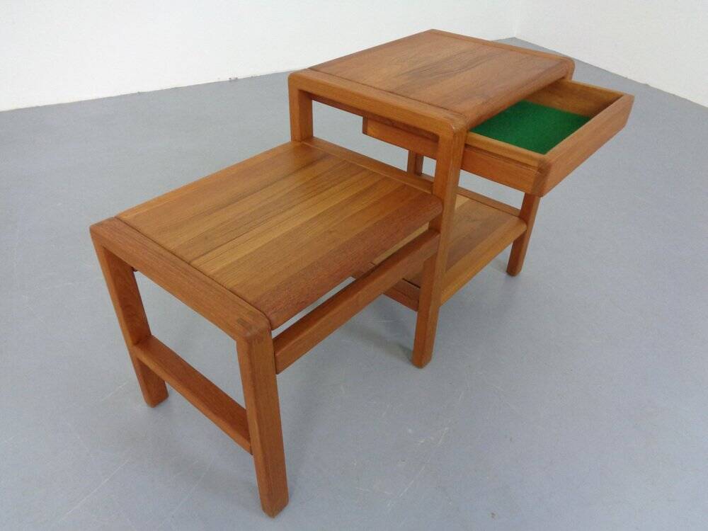 Teak Side Table with Drawer from Salling Stolefabrik Durup, 1970s