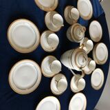 Limoges porcelain coffee service by Chastagner for 8 people