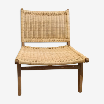 Braided and rattan chair